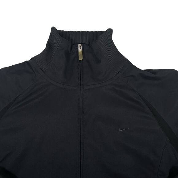 Nike Women's XL Mock Neck Full Zip Black Performance Athletic Jacket - Picture 3 of 9